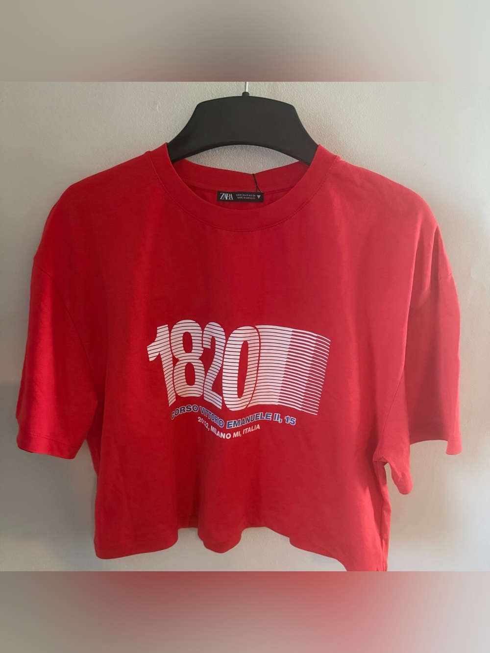 NWT Zara Cropped T-shirt